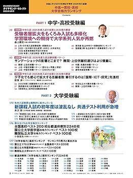 中高一貫校・高校 大学合格力ランキング 2026年入試版